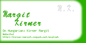 margit kirner business card